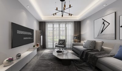 橘郡90平現代風