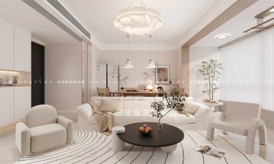 蔚藍四季98平簡約